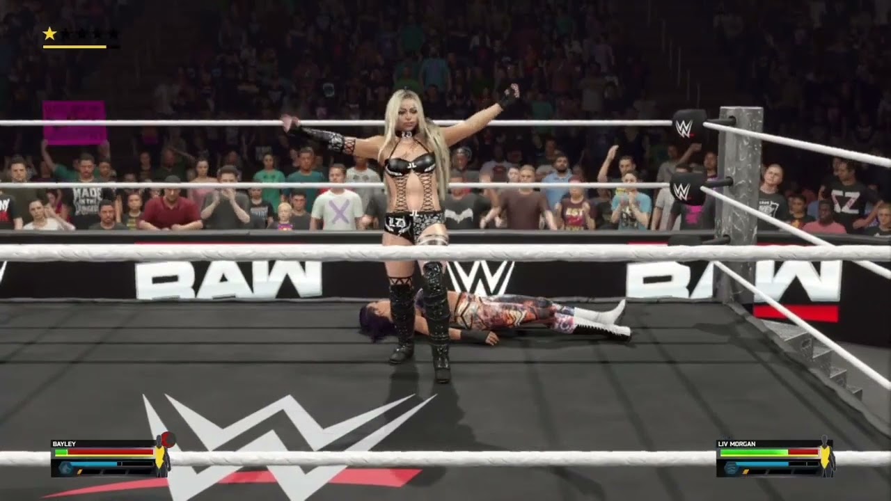 WWE 2K25 RAW - BAYLEY CALLS OUT LIV MORGAN / LIV MORGAN VS BAYLEY