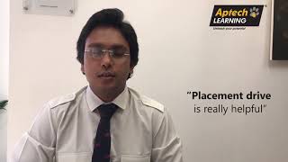 “Aptech placement drive is really helpful,” says Aptech alumnus Amit Bundele screenshot 1