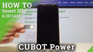 How to Insert Nano SIM to CUBOT Power - Input Micro SD