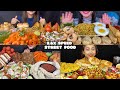 ASMR: Eating Street food eating challenge 😍 noodles momos dahi Puri eating Mukbang😋