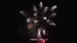Artificii de vanzare Baterie 398 focuri  TXB678  398s  30 mm  I V  Triplex.  www.petarde.eu