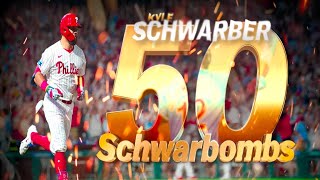 50 Schwarbombs All 50 Of Phillies Kyle Schwarbers Home Runs So Far This Season