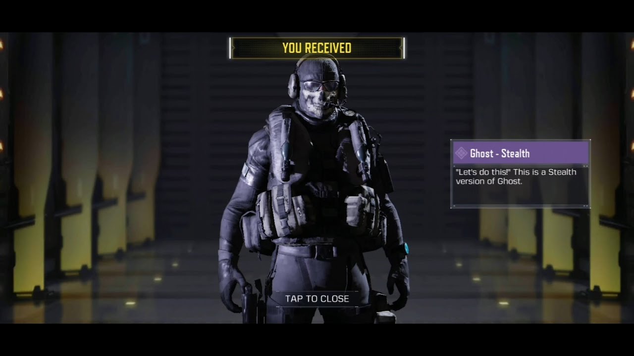 I got ghost stealth skin twice!! 