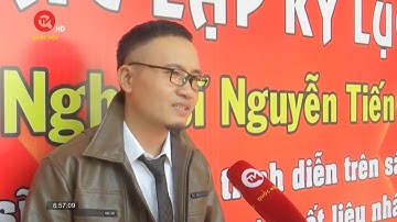 Nghệ sĩ Kỷ lục gia Nguyễn Tiến giữ lửa cho nhiều bộ môn vẽ tranh trình diễn từ Truyền hình Quốc Hội