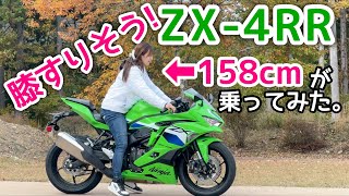 専用 リクエスト用写真 撮影の裏側】岡崎静夏がZX-4RRに乗ると…？【ガチインプレはヤング