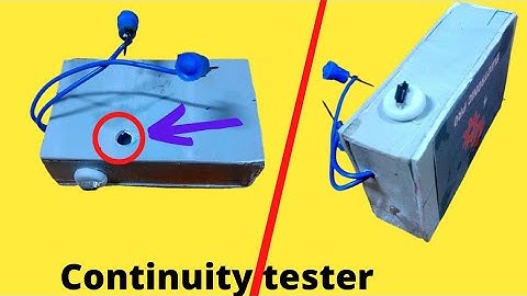how to make continuity tester at home / continuity tester / rechargeable continuity tester / tester