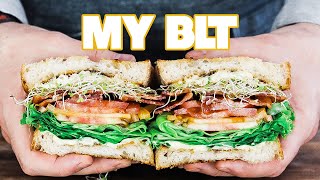 The Ultimate Homemade BLT Sandwich Recipe + Asiago Basil Aioli