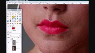 Gimp tutorial (fake make-up in post)