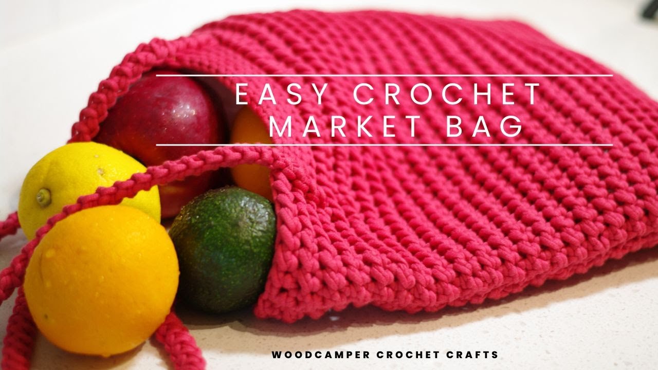 Easy Crochet Market Bag YouTube