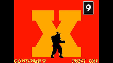 X-Men: Children of the Atom - Continue and Game Over Screen