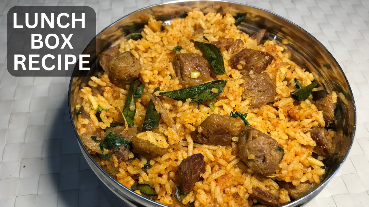 Soya Chunks Fried Rice| Back To School | Instant Lunch Box Recipes ...