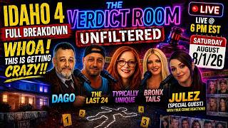 the VERDICT  ROOM UNFILTERED  with special  guest JULEZ TRUE CRIME REACTIONS