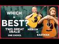 Best Solid Wood Dreadnought Under $1000? Eastman E1D Deluxe vs. Martin D10e Retro