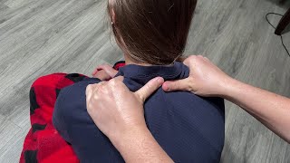 Asmr Hair Brushing & Scratching ~ Shoulder Massage No Talking