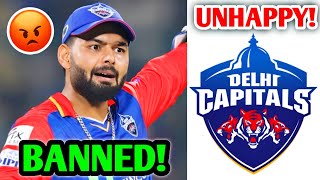 Rishabh Pant BANNED & DC is UNHAPPY! 😡| Rishabh Pant IPL 2024 Cricket News Facts