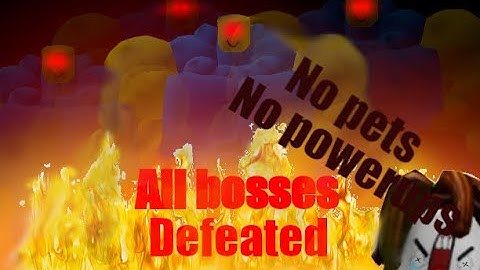 Beating every boss, without pets or powerups (Holiday update, 2021) | Mega Noob Simulator