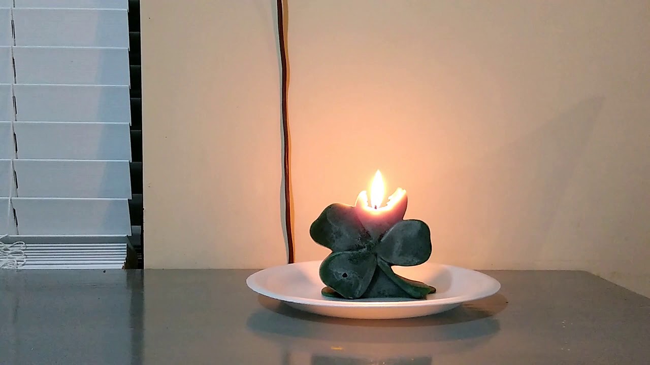 4 Leaf clover candle with money inside! YouTube