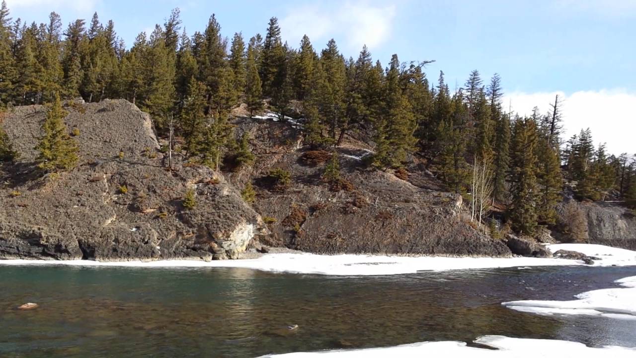Bow Falls in Winter YouTube