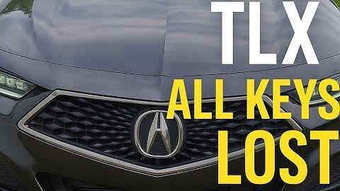 Acura TLX All Keys Lost 