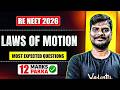 Laws of Motion | Most Expected Questions | RE-NEET 2026 🔥 | 12 Marks Pakka ✅| By Vijay Sir