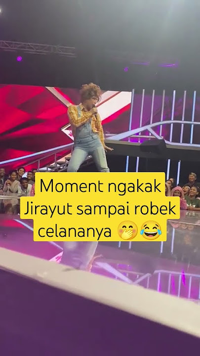 Jirayut ngakak parah di panggung da 7 tadi malam 😂😂