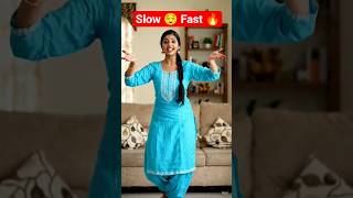 Slow vs Fast Dance 🔥 | 2 Step Viral Dance | Girl Dance......