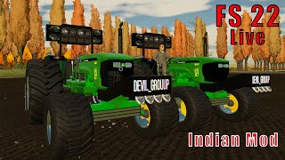 🚜 FS22 Live: Indian Tractors Machayenge! 🇮🇳 | Full Power Farming!