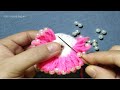 Pretty Woolen Flower Ideas,Easy Flower Making Tips,Hand Embroidery Tricks,New Flower Design-141