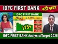 IDFC FIRST BANK share long term viewidfc first bank share latest newsidfc first bank target 2025