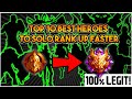 Top 10 Best Heroes to Solo Rank up Faster in Season 20 - Mobile Legends