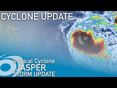 Category 3 Severe Tropical Cyclone Jasper Threatening Cairns With a Severe Tropical Cyclone Landfall