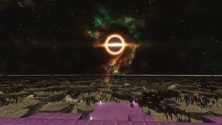 Minecraft Fabric - Solas Shaders - Distant Horizons - End Flight