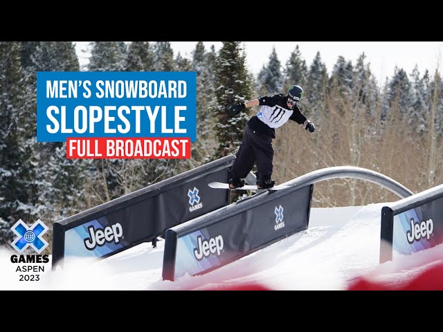 Jeep Men’s Snowboard Slopestyle: FULL COMPETITION | X Games Aspen 2023 class=
