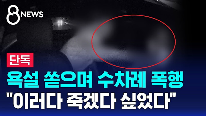 [단독] 국도 달리는데 "차 세워"…대뜸 택시기사에 '욕설 폭행' / SBS 8뉴스