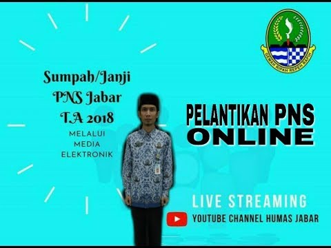 Pelantikan PNS 2019 JABAR Secara Online