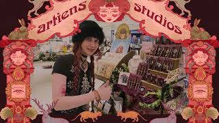 week in my life as a self-employed artist! partner store restock, making packaging, jewelry assembly