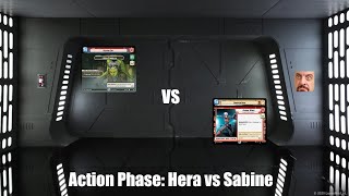 Action Phase: Hera vs Sabine | Star Wars Unlimited Gameplay