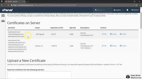 Install Paid SSL Certificate Using Cpanel