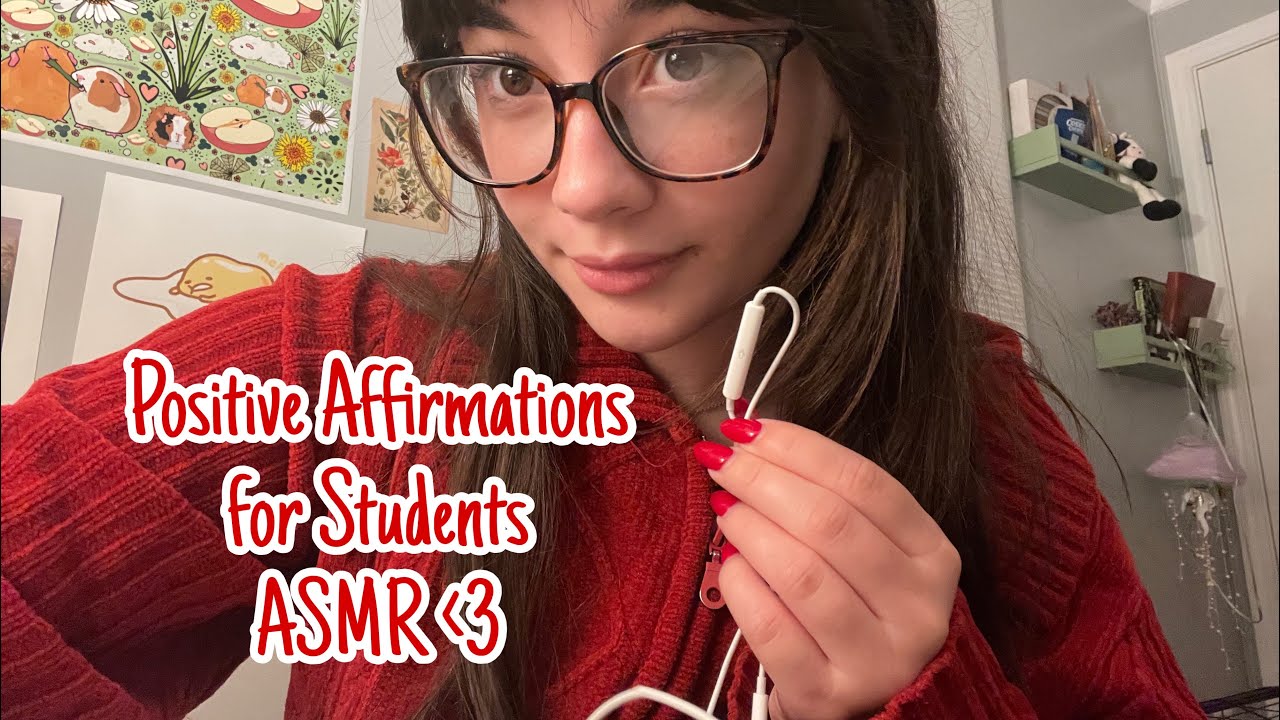 Позитивные аффирмации для студентов ASMR📚📌