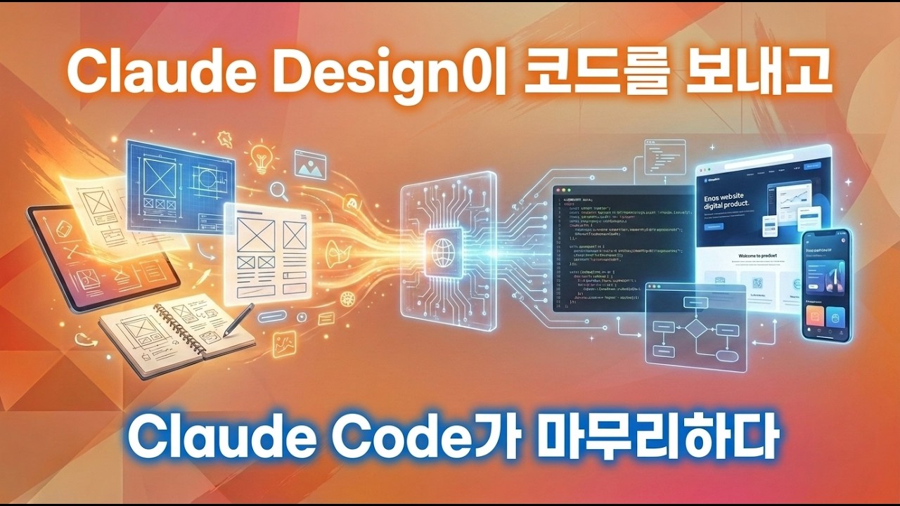 클로드 디자인이 코드를 보내고, 클로드 코드가 마무리하다
