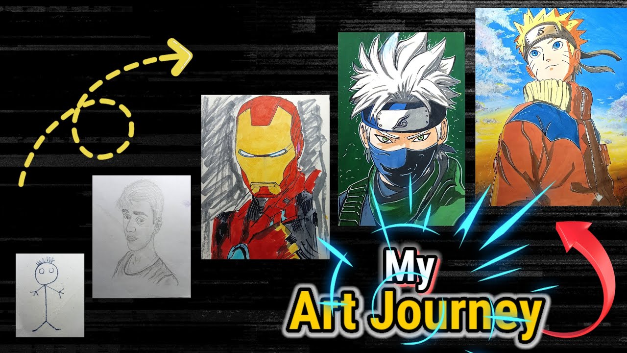 🥰My Art Journey Tour || How I Become Like A Pro Artist ||My All Old And ...