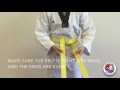 How To Tie Your Belt