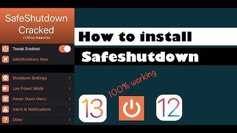 Install SafeShutdown iOS 13 simple Steps