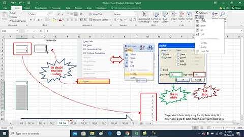 Excel hướng dẫn Điền dữ liệu tự động Fill