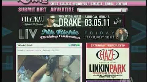 The dirt on a dirty web site