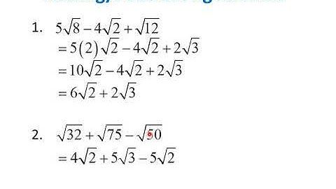 Radicals | Adding Radicals | Subtracting Radicals | How to Add or Subtract Radicals