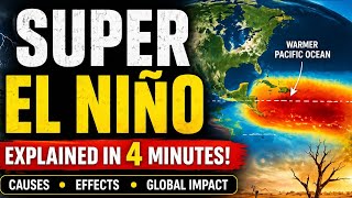 Super El Niño Explained in 4 Minutes | Causes, Effects & Global Impact 🌊🔥