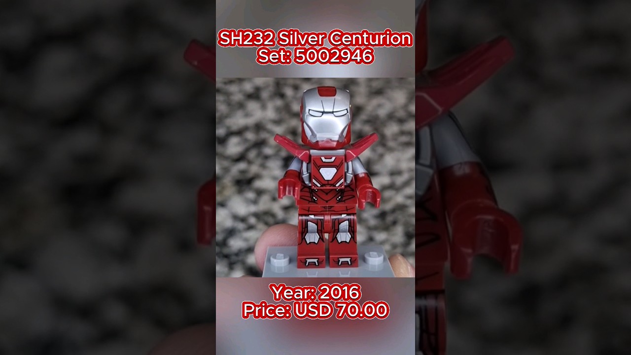 Lego Marvel 2016 Iron Man Silver Centurion (SH232). 