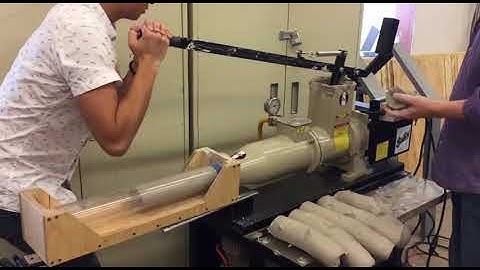 Clay Extruder Tube Loading via Pugmill