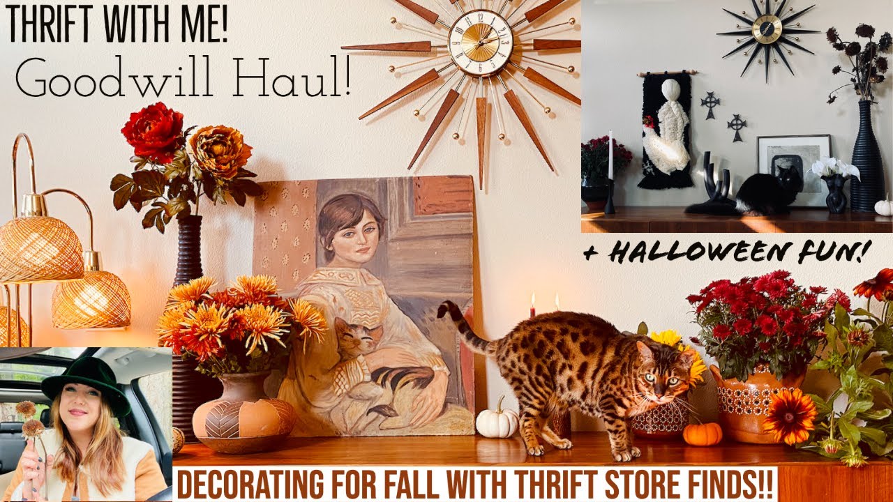 I SHOPPED GOODWILL FOR A FALL MAKEOVER | Goodwill Haul | Thrift With Me ...